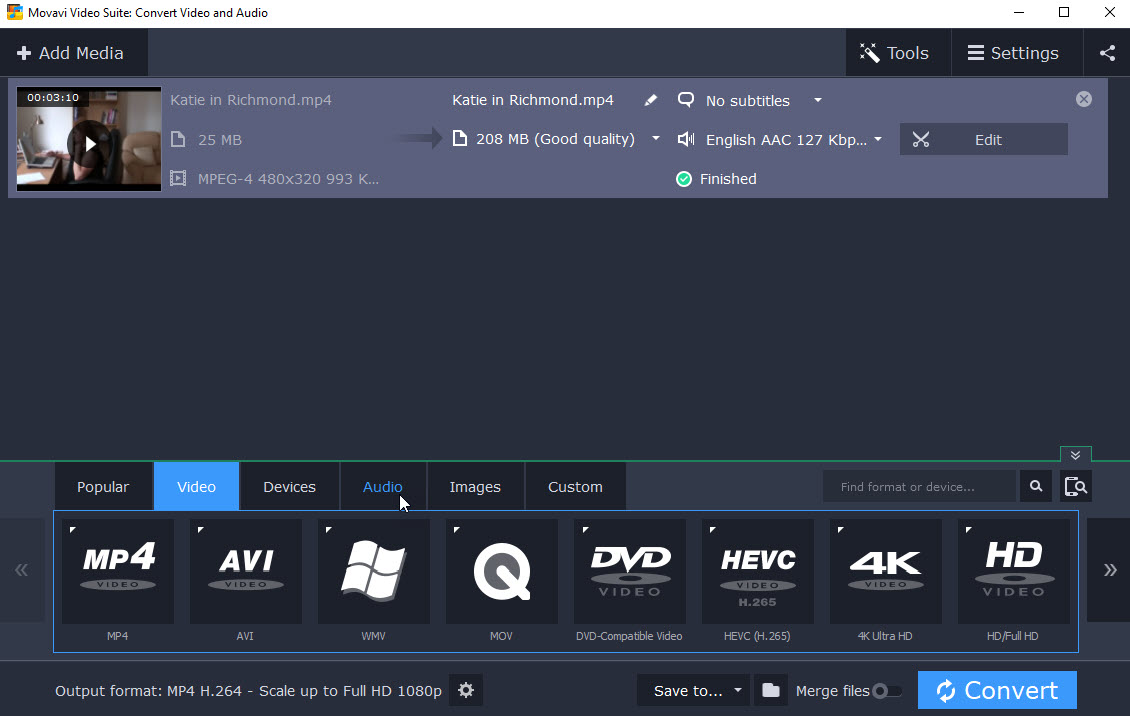 Movavi Video Suite Convert Video and Audio